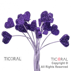 MICROFORMA CORAZON VIOLETA GIBRE TELGO x 18